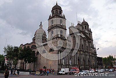 Toluca mexico cathedral side view Editorial Stock Photo