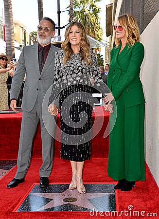 Tom Hanks, Rita Wilson & Julia Roberts Editorial Stock Photo