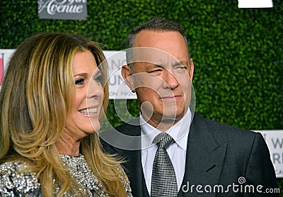 Tom Hanks & Rita Wilson Editorial Stock Photo