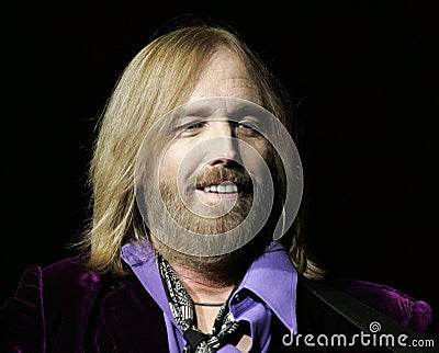 Tom Petty Performs in Concert Editorial Stock Photo