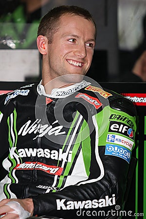 Tom Sykes - Kawasaki ZX-10R Racing Team Editorial Stock Photo