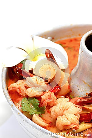 Tom Yam Kung Stock Photo