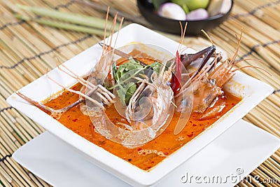 Tom yam kung Stock Photo