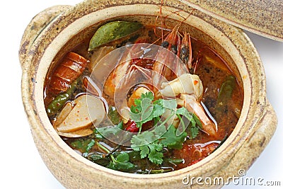 Tom yam kung , thai cuisine Stock Photo