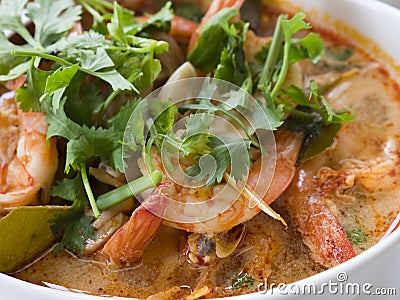 Thai food, tom yam gung Stock Photo