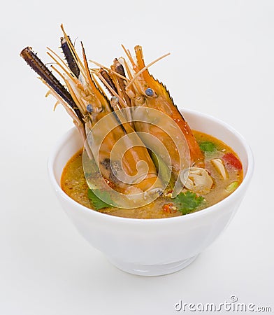 Tom yum goong Stock Photo