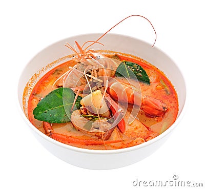 Tom Yum Goong - Thai food Stock Photo