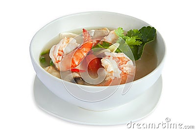 Tom Yum soup Stock Photo