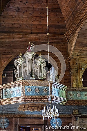 Tomaszow Lubelski, Poland - August 11, 2023: Church of the Annunciation of the Blessed Virgin Mary Stock Photo