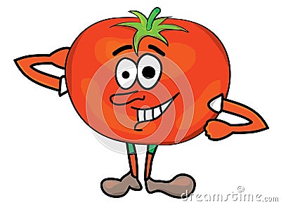 Tomato cartoon character Cartoon Illustration