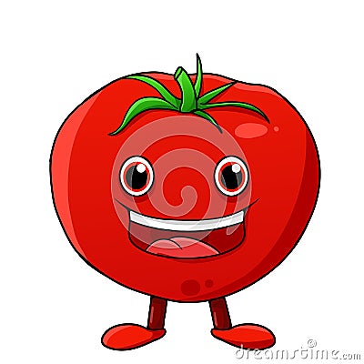 Tomato character Stock Photo