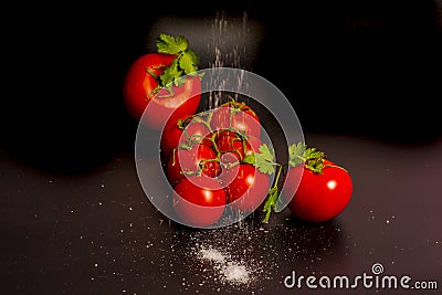 Tomato compositions Stock Photo