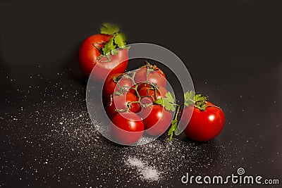 Tomato compositions Stock Photo