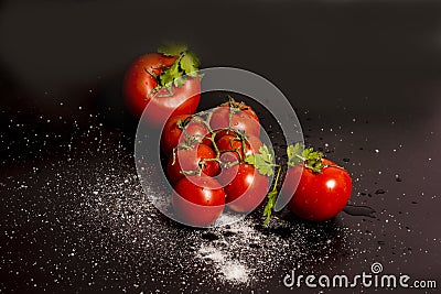 Tomato compositions Stock Photo