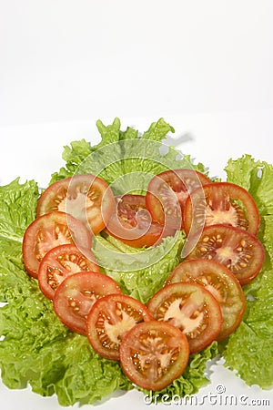 Tomato heart Stock Photo