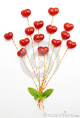 Tomato hearts Stock Photo