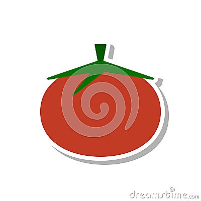 Tomato icon Vector Illustration