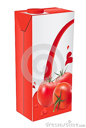 Tomato juice Vector Illustration