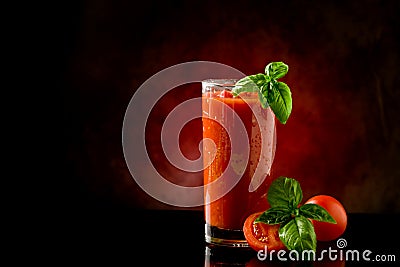 Tomato Juice- Bloody Mary Cocktail Stock Photo