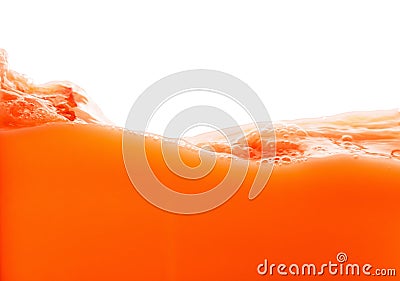 Tomato juice splash isolated on white background Stock Photo