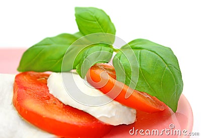 Tomato mozzarella Stock Photo