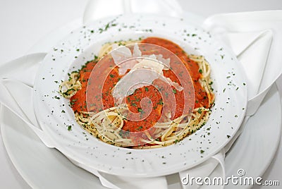 Tomato pasta Stock Photo