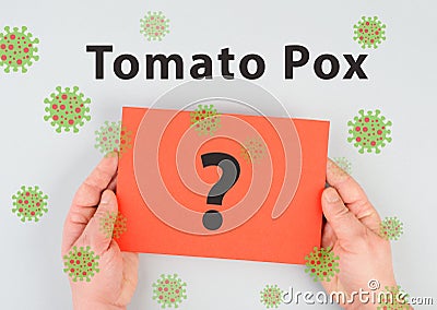 Tomato pox, outbreak of the virus in India, infectious disease spreading Stock Photo