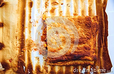 tomato ratatouille pie with puff pastry Stock Photo
