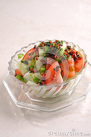 Tomato Salad Stock Photo