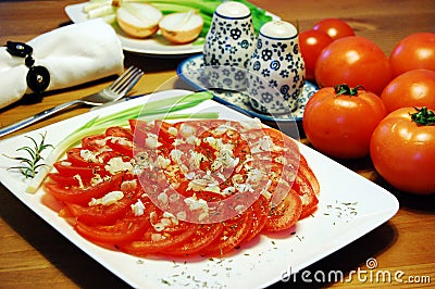 Tomato salad v6 Stock Photo