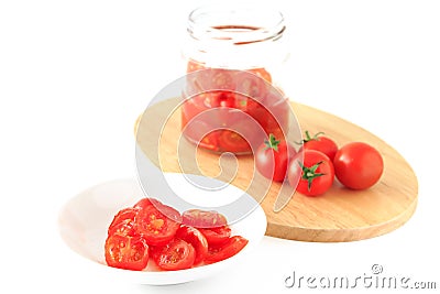 Tomato salt Stock Photo