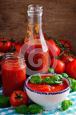 Tomato sauce Stock Photo