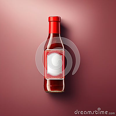 Tomato sauce ketchup, generic product packaging mocking photo Stock Photo