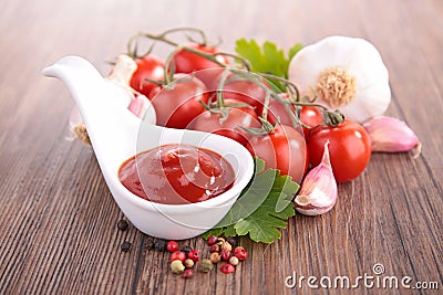 Tomato sauce- ketchup Stock Photo