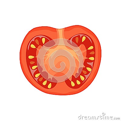 Tomato slise illustration Vector Illustration