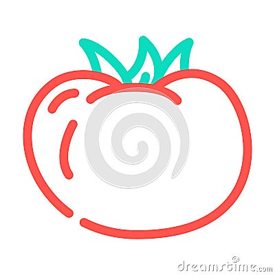 tomato vegetable color icon vector illustration Vector Illustration