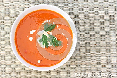 Tomatoe soup Stock Photo