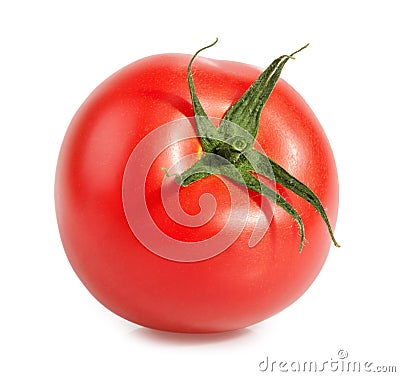 Tomatoe on white Stock Photo