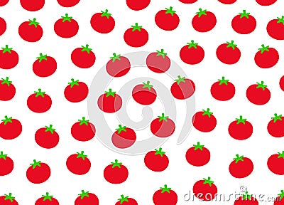 Tomatoes pattern vector Vector Illustration