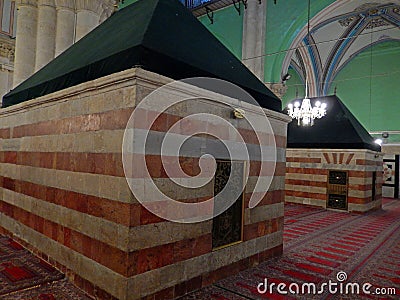 Tomb of Issac and Rebecca, Hebron, Palestine Editorial Stock Photo