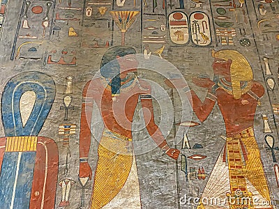 Tomb KV16 in the Egyptian Valley of the Kings, in the Theban necropolis, Egypt, Luxor. Stock Photo