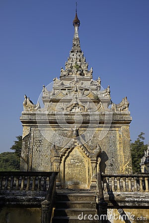 Tomb of Mindon Min King in Mandalay, Myanmar (Burma) Stock Photo