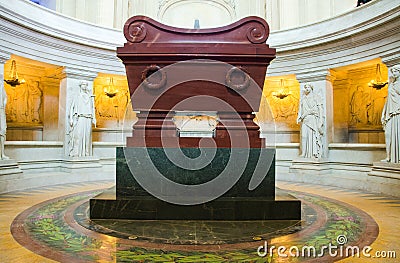 Tomb of Napoleon Bonaparte Editorial Stock Photo