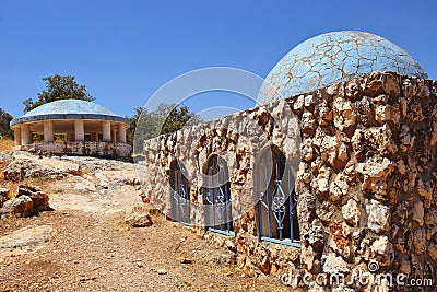 Tomb of Rabbeinu Behaye near Kadarim in the Galilee, Israel Stock Photo