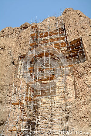 The tomb of Xerxes, Naqsh-e Rustam, Iran Stock Photo