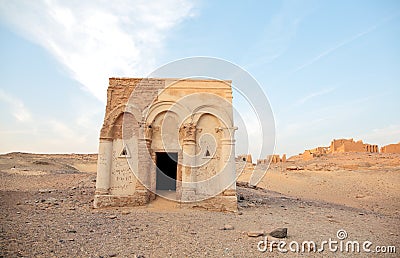 Tombs of the Al-Bagawat El-Bagawat, Egypt Stock Photo