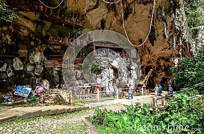 Tombs of Torajan in Sulawesi, Indonesia Editorial Stock Photo