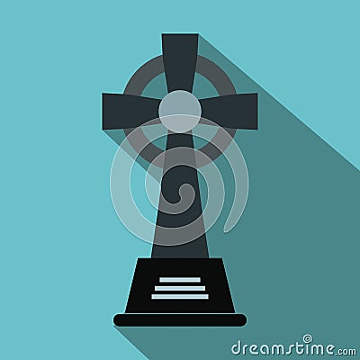 Tombstone flat icon Vector Illustration