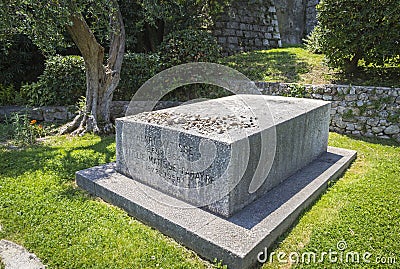 Tombstone of Henri Matisse and his wife Noellie, City of Nice, F Stock Photo