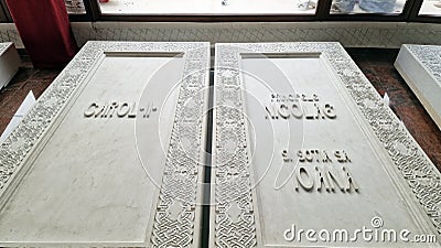 Tombstones of the royal house of Romania. Editorial Stock Photo